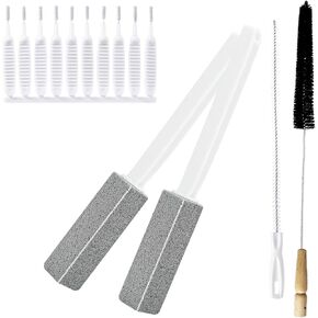 Cleaning Supplies Crevice Cleaning Brush Household Essentials Hard Bristle Crevice Cleaning Brush Multifunctional Gap Cleaning Brush Tool Bathroom Gap Brush 2 in 1 Dustpan Cleaning Brushes（9PCS）…