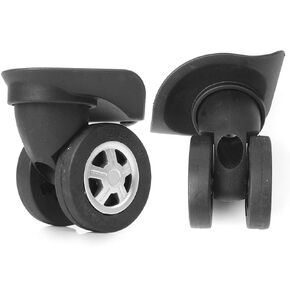 GZYF 1 Set of Replacement Luggage Wheel Suitcase Wheel Repair Kit,Swivel Luggage Wheels for Universal Luggage W020,Black