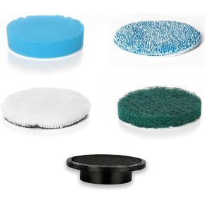 Brush Heads Set, 9 Pack 4 inches Cordless Electric Spin Scrubber Replaceable Brush Heads for Household Cleaning Brushes/Bathroom/Floor/Tile/Car