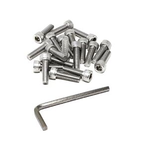 Iexcell 1500 قطعة M2 x 4/5/6/8/10/12/14/16/18/20/25 من الفولاذ المقاوم للصدأ 304 رأس مقبس سداسي ومسامير ومسامير وصواميل وغسالات متنوعة