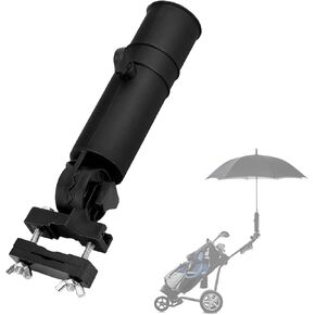 Health Gear Cart Umbrella Holder, Golf Umbrella Stand, Universal Umbrella Holder for Golf Push Cart, Umbrella Mounting Attachment for Bike Stroller Fishing Beach Chair