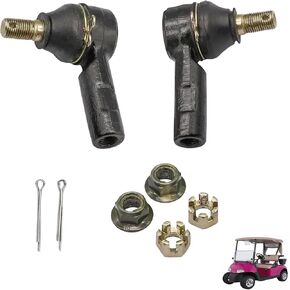 Golf Cart Tie Rod End with Locknut for EZGO RXV 2008-Up Gas&Electric Models, OEM 604614(2pcs)