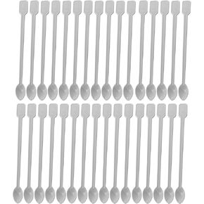 Coffee Spoon 500 PCS Disposable Tiny Coffee Tea Spoon White Plastic Stir Cocktail Sticks Mini Tea Stirrer
