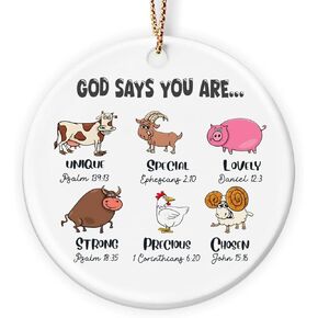 Friendship Christmas Ornaments 2024, Funny Gifts Christmas Ornaments, Cute Friendship Ornaments for Women, Sisters, Two Side Printed Ceramic Ornament, Bestie Gifts