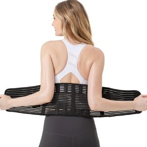 Portzon Waist Trainer For Women & Men Back Support Belts Under Clothes, Sweat Weight Loss Shapewear, Workout Lower Belly Fat