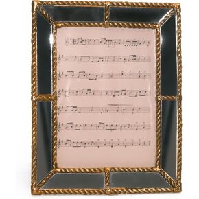 Vintage Picture Frames 5x7 Gold Photo Frame with Real Glass for Tabletop or Wall Hanging Mirror Resin Antique Decor