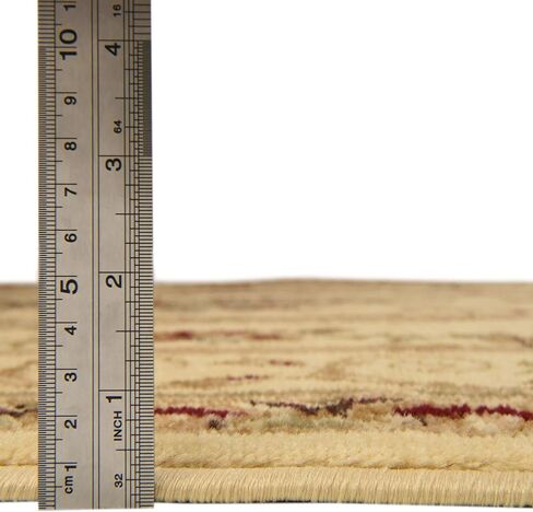 Unique Loom Versailles Collection Traditional Classic Floral Motif Area Rug (6' 0 x 9' 0 Rectangular, Ivory/ Tan) in Saudi Arabia