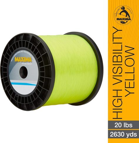 Maxima Fishing Line Service Spools, High Visibility Yellow in Kuwait