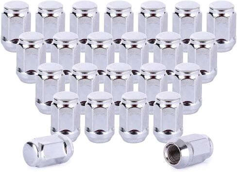 SCITOO 24PCS ChromePlated Wheel Lug Nuts Spline Closed End Socket Thread 1/2-20 Lug nut for Dodge in Saudi Arabia