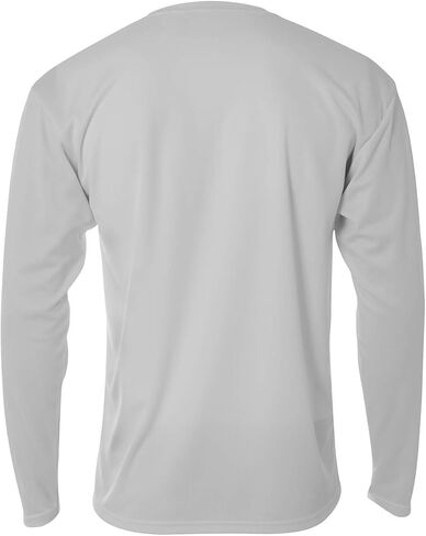 A4 Men's Long Sleeve Birds-Eye Mesh Crew in Saudi Arabia