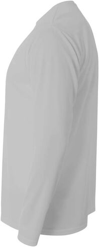 A4 Men's Long Sleeve Birds-Eye Mesh Crew in Saudi Arabia