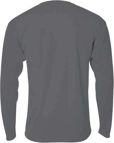 A4 Men's Long Sleeve Birds-Eye Mesh Crew in Saudi Arabia