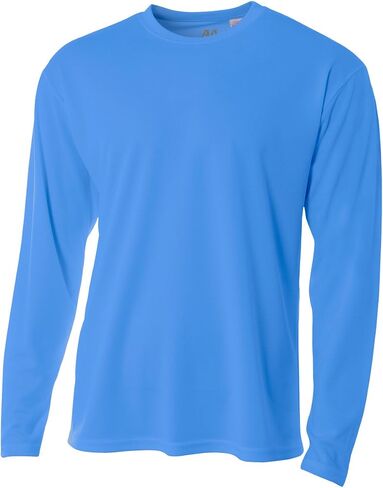 A4 Men's Long Sleeve Birds-Eye Mesh Crew in Saudi Arabia