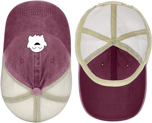 Ghost Hat Halloween Beach Trucker Hat for Women Men Adjustable Baseball Cap Halloween Accessories in Saudi Arabia