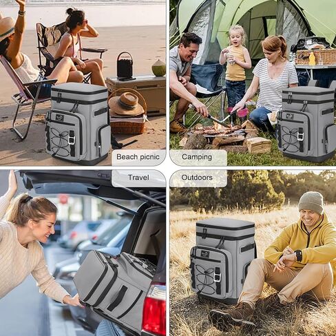 42Cans Cooler Backpack Insulated Leak Proof for Men & Women, Large Waterproof Backpack Cooler for Beach, Picnic, Outdoor, LeakProof, Multi-Functional, Green in Kuwait