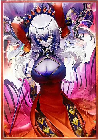 Volcanic Island 50ct 63x90mm Holographic Top Loading Trading Card Sleeves for YuGiOh/Japanese Art Anime Printing Card Sleeves Protectors (Yubel) in Kuwait