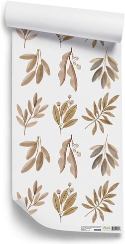 funlife Boho Leaf Wall Decals Peel and Stick, PVC Self Adhesive Brown Leaves Wall Art Stickers for Bedroom Living Room Kids Room in Saudi Arabia