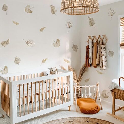 funlife Boho Leaf Wall Decals Peel and Stick, PVC Self Adhesive Brown Leaves Wall Art Stickers for Bedroom Living Room Kids Room in Saudi Arabia