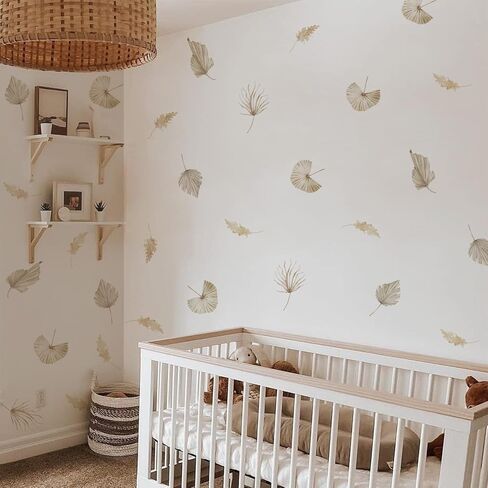 funlife Boho Leaf Wall Decals Peel and Stick, PVC Self Adhesive Brown Leaves Wall Art Stickers for Bedroom Living Room Kids Room in Saudi Arabia