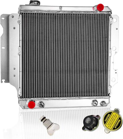 HKAUTOPART Radiator Compatible with 1997-2006 Jeep TJ 2.4L 2.5L L4 4.0L L6 Gas & 1987-2006 Jeep Wrangler 2.5L 4.0L 4.2L, 3 Row Full Aluminium Radiator in Saudi Arabia