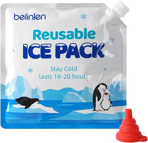 12 Pack 7 x 7 Inch Reusable Long Lasting Ice Packs for Cooler Ice Packs for Lunch Box, Lunch Bags for Beach, Fishing, Camping(7.87mil) in Saudi Arabia