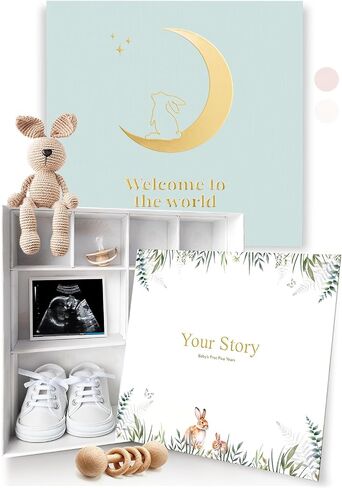 Baby Keepsake Box Girl with Baby Book Girl - Baby Shower Gifts for Girls, Unique Baby Girl Gifts - Baby Memory Book Girl - New Born Baby Girls Gift - Baby Gifts for Girls - New Baby Girl Gifts, Rose in Saudi Arabia