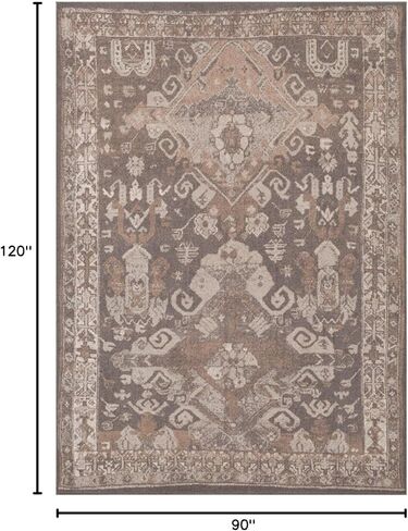 LUXE WEAVERS Moroccan Floral Red 9x12 Area Rug for Living Room in Kuwait