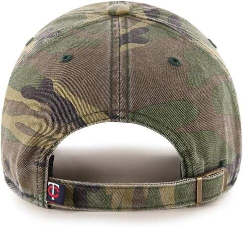 47 قبعة MLB Camo Clean Up قابلة للتعديل، مقاس واحد للبالغين يناسب الجميع (مينيسوتا توينز كامو) in Saudi Arabia