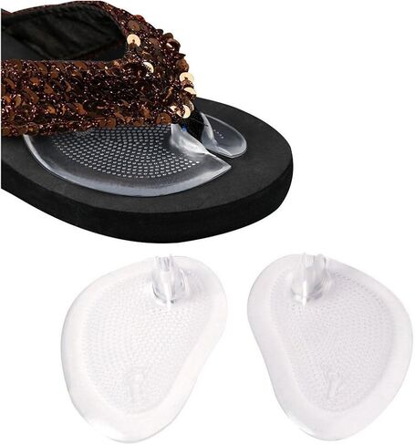 5 Pairs Anti-Slip Silicone Thong Sandal Toe Guards Cushions Sandal Flip-Flop Toe Protectors Selft Adhesive Toe Pad Clear in Saudi Arabia