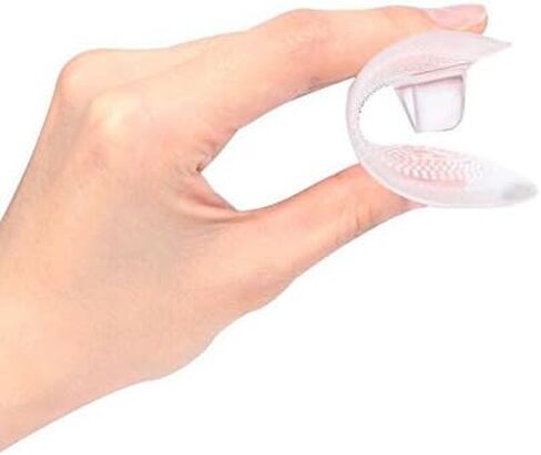 5 Pairs Anti-Slip Silicone Thong Sandal Toe Guards Cushions Sandal Flip-Flop Toe Protectors Selft Adhesive Toe Pad Clear in Saudi Arabia