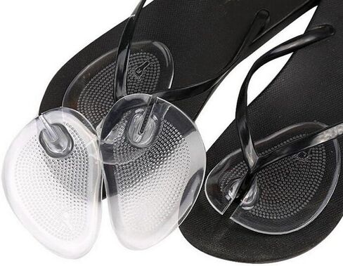 5 Pairs Anti-Slip Silicone Thong Sandal Toe Guards Cushions Sandal Flip-Flop Toe Protectors Selft Adhesive Toe Pad Clear in Saudi Arabia