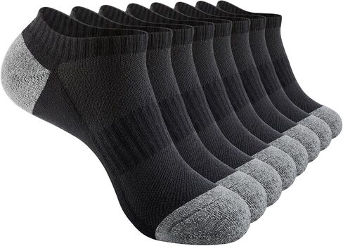J-BOX Men's Athletic Socks,Men's Running Ankle Socks with Cushion,Low Cut Sport Tab Socks 4 Pairs in Saudi Arabia