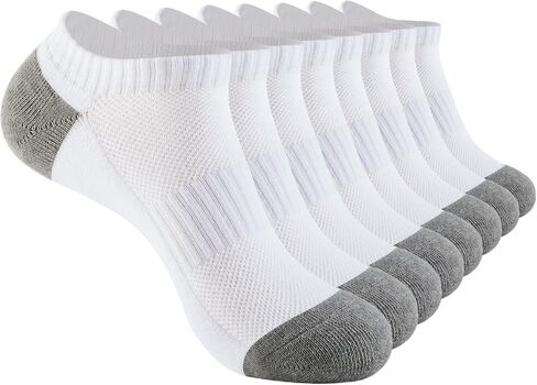 J-BOX Men's Athletic Socks,Men's Running Ankle Socks with Cushion,Low Cut Sport Tab Socks 4 Pairs in Saudi Arabia