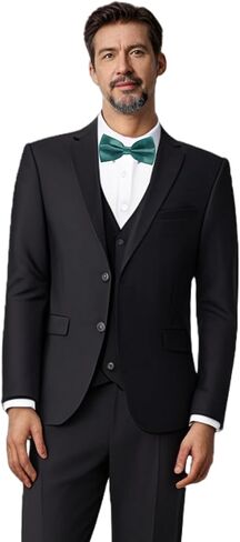 Classic Bow Tie Adjustable Neck Bow Tie Solid Color Satin Bow Tie for Men Wedding Party Graduation Gifts Dress up in Kuwait