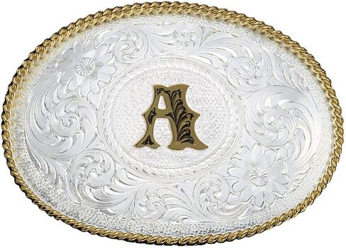مشبك معدني على شكل حرف F الأولي للرجال من Montana Silversmiths مقاس واحد in Kuwait
