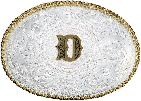 مشبك معدني على شكل حرف F الأولي للرجال من Montana Silversmiths مقاس واحد in Kuwait