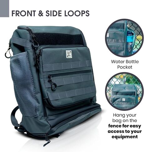 Premium Pickleball Bag Backpack - Water Resistant, Vented Shoe Compartment, and Customizable Nameplate in Saudi Arabia