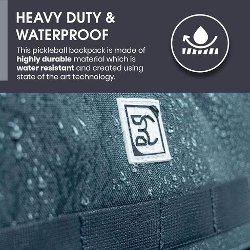Premium Pickleball Bag Backpack - Water Resistant, Vented Shoe Compartment, and Customizable Nameplate in Saudi Arabia