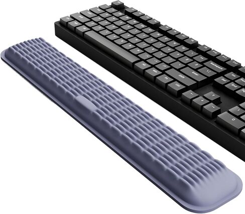 TKL Keyboard Wrist Rest, Super Soft Memory Foam Ergonomic Computer Wrist Support Pad, Comfortable Desk Wrist Cushion, Laptop Keyboard Arm Hand Rest for Wrists Pain Office Gaming Typing (White) in Saudi Arabia