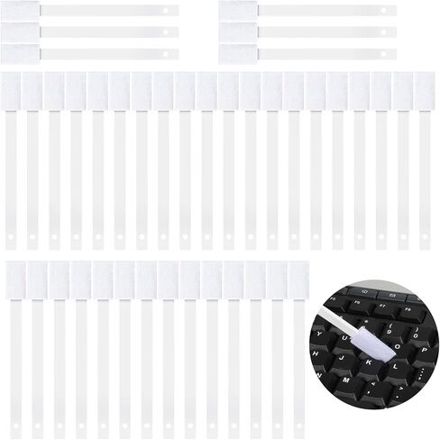40pcs Disposable Crevice Cleaning Brushes, Cleaning Tools for Household Use, Toilet Cleaning Kit, Window Groove Cleaning Brush Set for Door Track Keyboard Toilet Seat Small Crevices (White) in Saudi Arabia