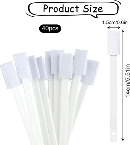 40pcs Disposable Crevice Cleaning Brushes, Cleaning Tools for Household Use, Toilet Cleaning Kit, Window Groove Cleaning Brush Set for Door Track Keyboard Toilet Seat Small Crevices (White) in Saudi Arabia