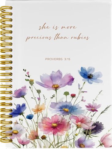 Christian Bible Journals for Women, Christian Notebook, Prayer Journal for Women, Bible Notebooks for Note Taking, She is Fearfully and Wonderfully Made Spiral Notebook 5.5x8.3 with 164 Pages in Saudi Arabia