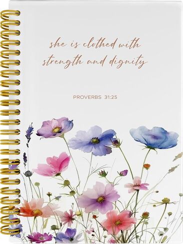 Christian Bible Journals for Women, Christian Notebook, Prayer Journal for Women, Bible Notebooks for Note Taking, She is Fearfully and Wonderfully Made Spiral Notebook 5.5x8.3 with 164 Pages in Saudi Arabia