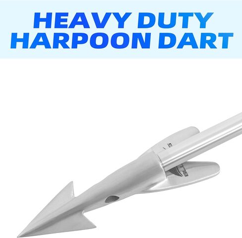 BLUEWING Stainless Steel Harpoon Dart 1pc Harpoon Tip Big Game Harpoon Dart for Tuna, Marlin Fishing in Saudi Arabia