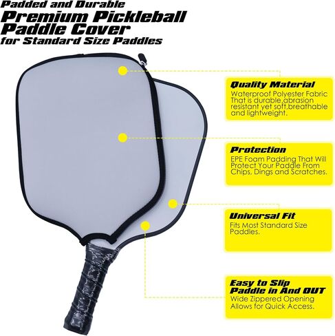 مجاديف Pickleballs المخصصة، مضرب خفيف الوزن وقبضة مريحة، أضف شعار نص الصورة الخاص بك لتخصيص مجاذيفك الأولى in Saudi Arabia