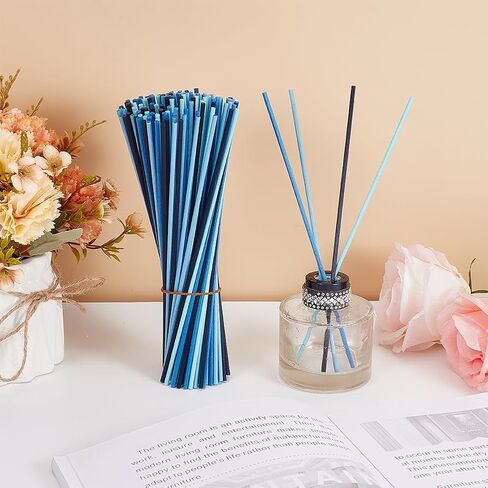 CRASPIRE 60Pcs Fiber Diffuser Sticks 20cm Long Reed Creamy White Replacement Fragrance Refill Rattan Sticks 3mm Thick Aromatherapy Essential Oil Aroma Spa Diffuser Volatilizing Sticks in Saudi Arabia