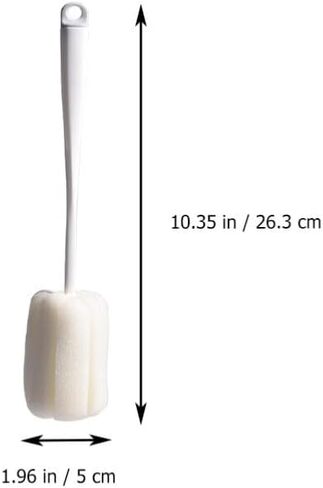 Alasum 4Pcs Cup Cleaning Brush teapot spout Brush Eyeglass Cleaner Water Mug Brush Water Bottle scrubbing Brush Handle Bottle Brush Milk Cup Glasses Sponge Cleaning Ball Baby in Kuwait