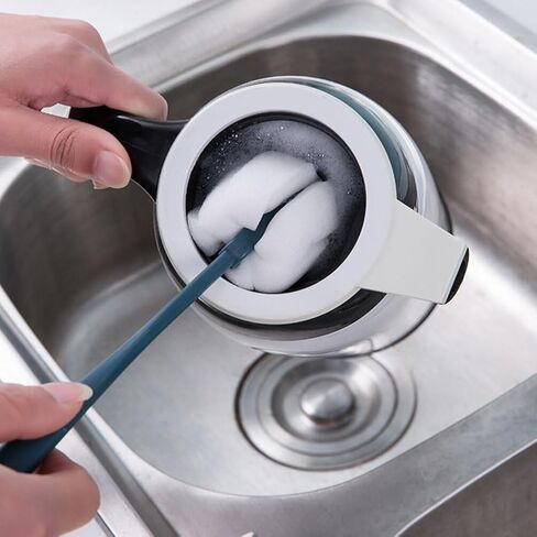 Alasum 4Pcs Cup Cleaning Brush teapot spout Brush Eyeglass Cleaner Water Mug Brush Water Bottle scrubbing Brush Handle Bottle Brush Milk Cup Glasses Sponge Cleaning Ball Baby in Kuwait