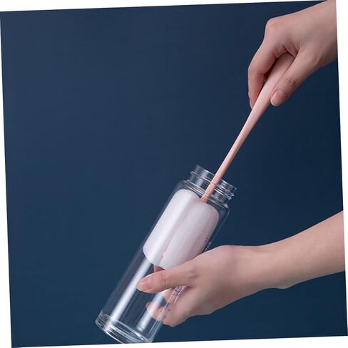 Alasum 4Pcs Cup Cleaning Brush teapot spout Brush Eyeglass Cleaner Water Mug Brush Water Bottle scrubbing Brush Handle Bottle Brush Milk Cup Glasses Sponge Cleaning Ball Baby in Kuwait