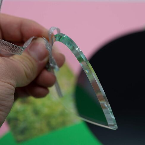 StayMax زخرفة قلب زجاجية شفافة فارغة معلقة قلادة فارغة التسامي فارغة in Kuwait